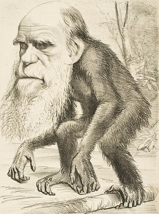 Ο Κάρολος Δαρβίνος απεικονίζεται ως πίθηκος